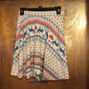 Rue21 sz medium skirt hearts & deer